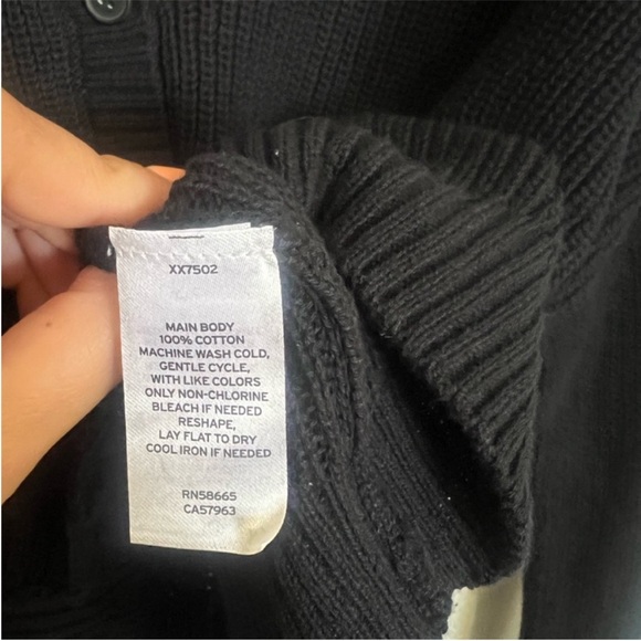 Abound Black Button-Up Ribbed Cardigan - Picture 8 of 8